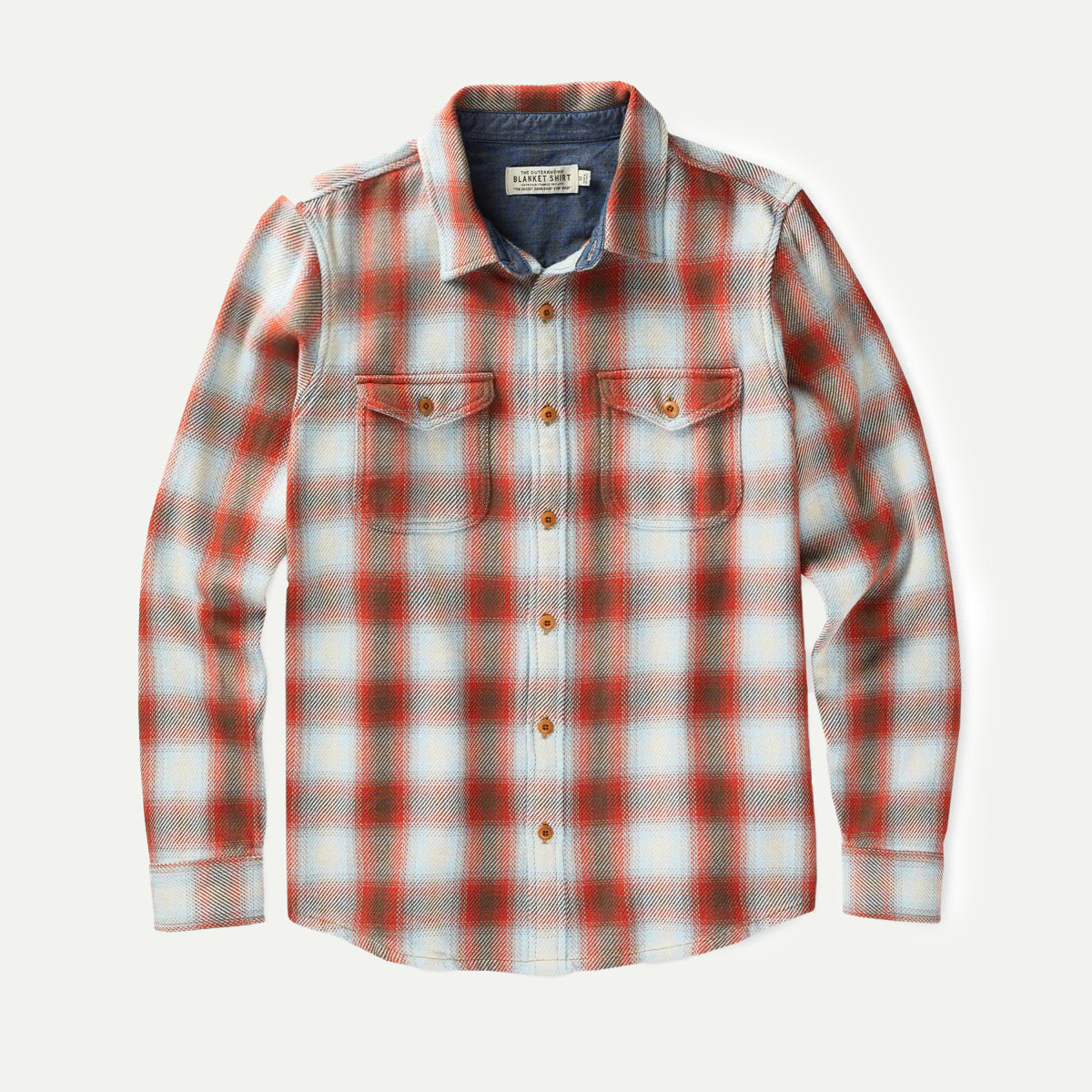 Outerknown Titian Rust Sands Plaid Blanket Shirt