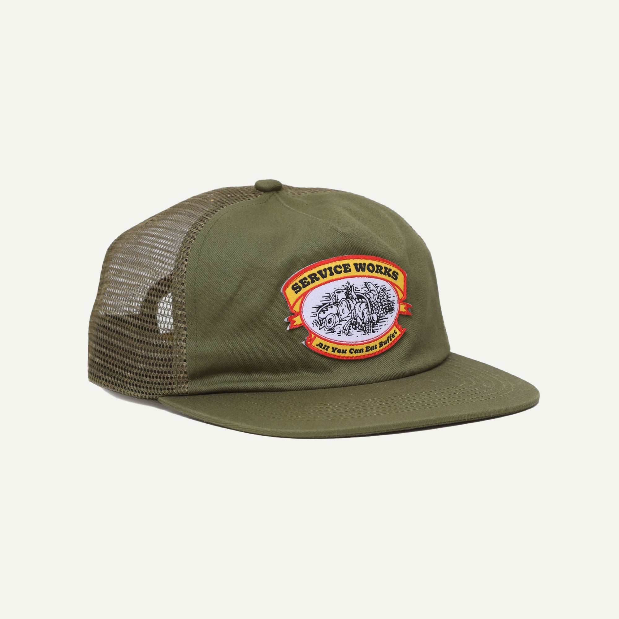 Service Works Olive All You Can Eat Trucker Cap