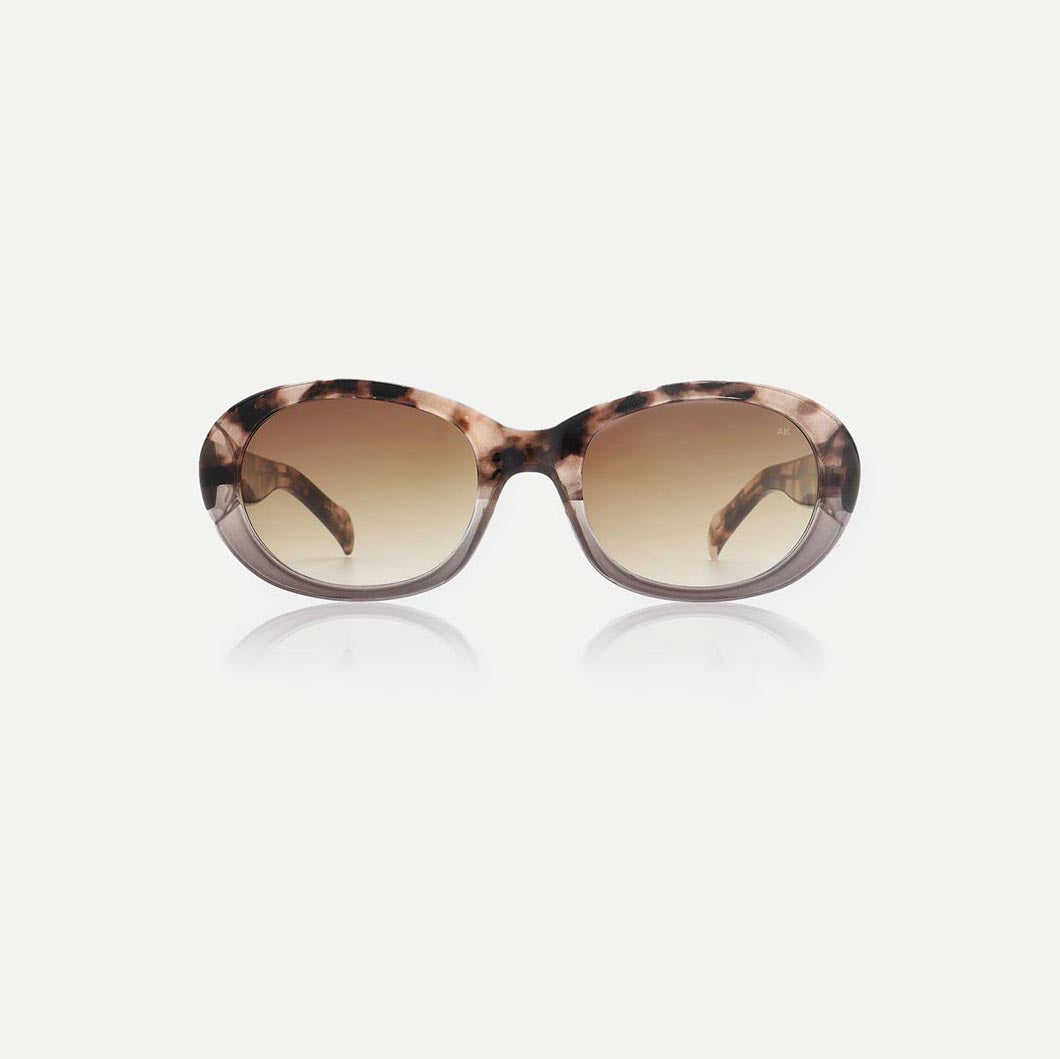 A.Kjaerbede Coquina/Grey Transparent Anma Sunglasses