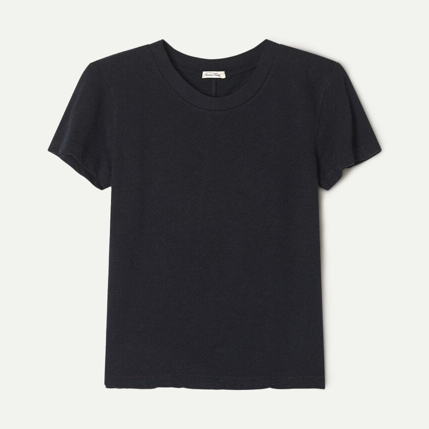 American Vintage Black Round Neck Sonoma T-Shirt