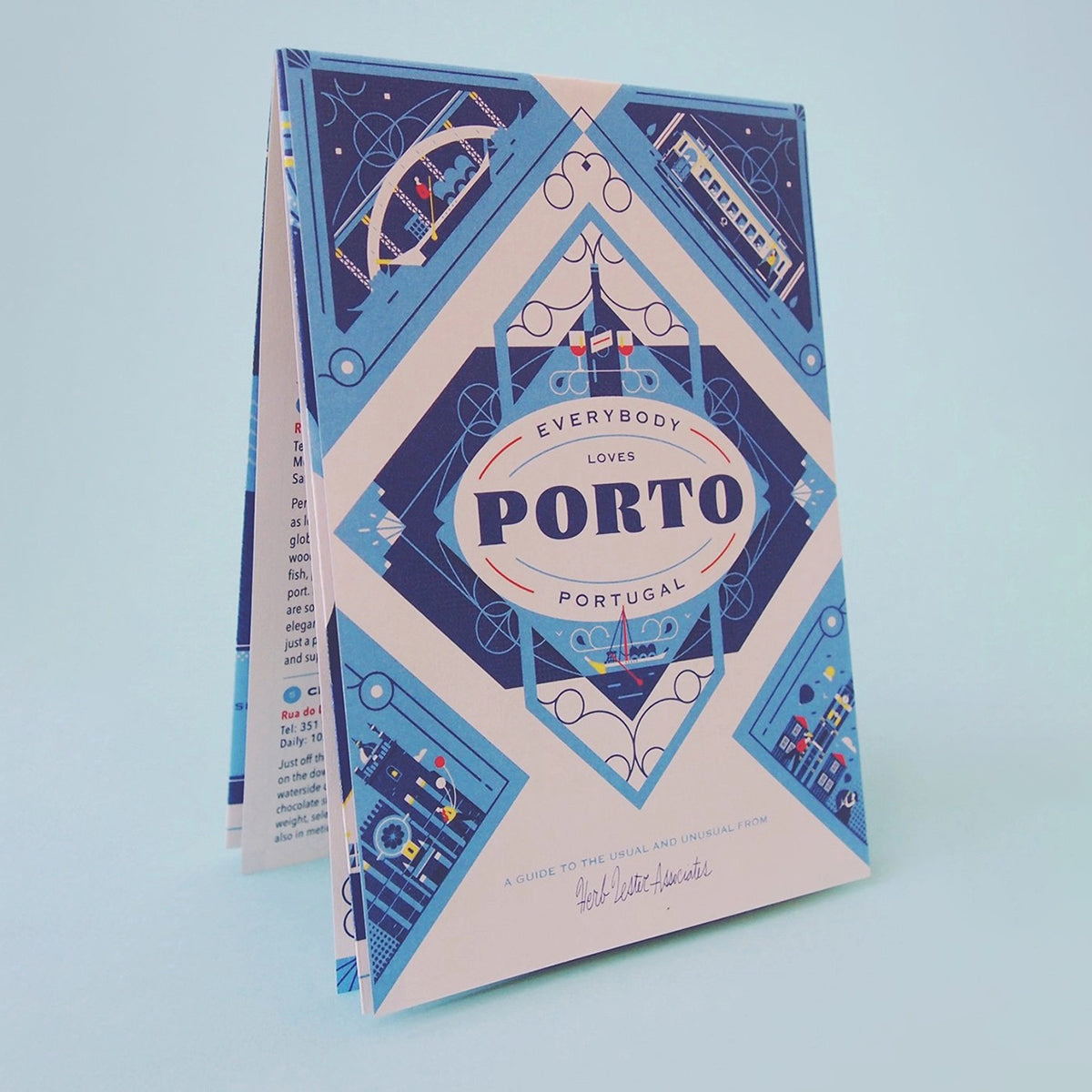 Herb Lester Everybody Loves Porto Travel Map + Cultural Guide