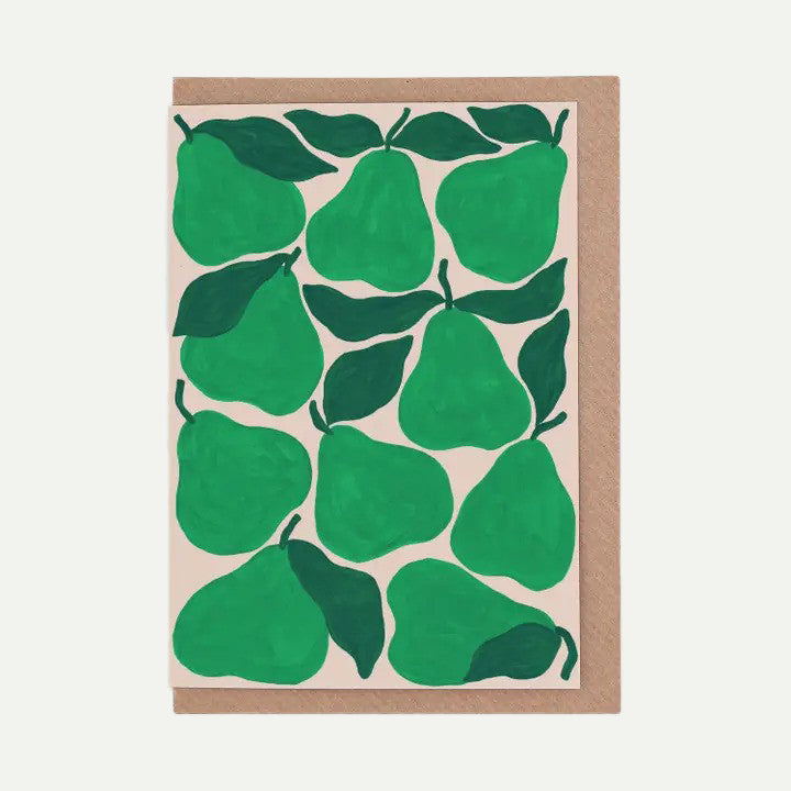 Evermade Green Pears Greeting Card