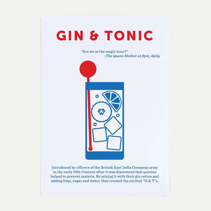 Crispin Finn Gin & Tonic Cocktail Greeting Card