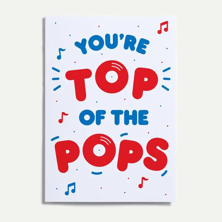 Crispin Finn Top of the Pops Greeting Card
