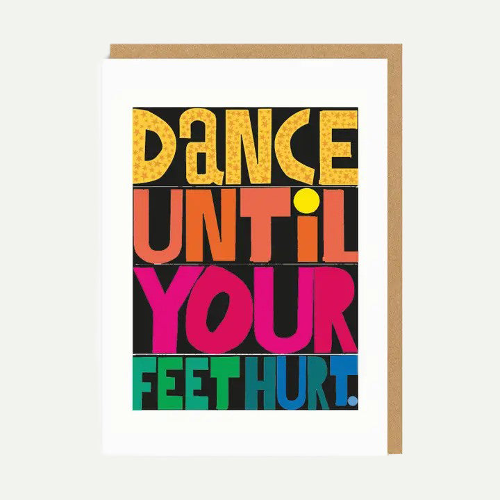 Ohh Deer Dance Until Your Feet Hurt Greeting Card