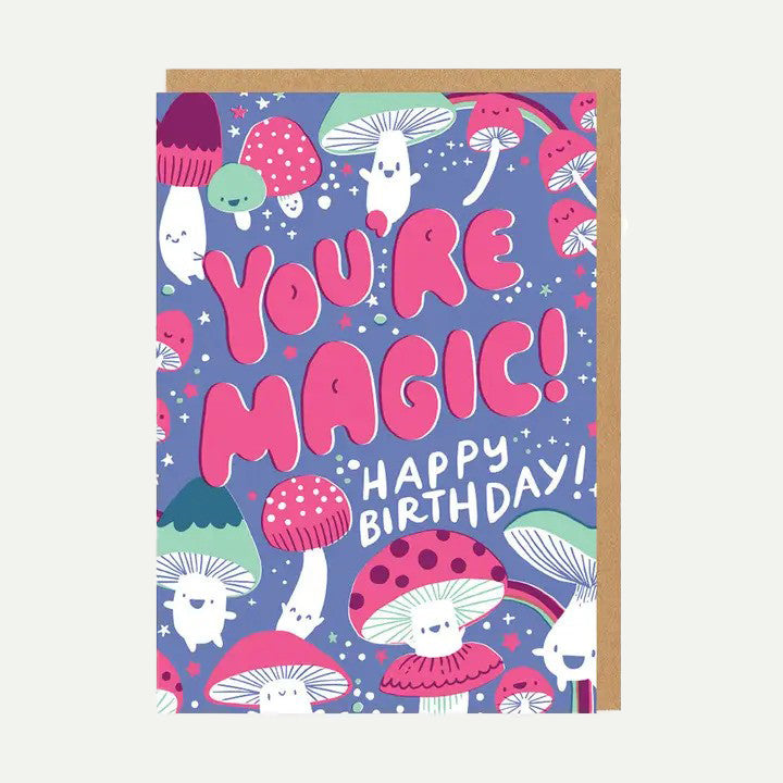 Ohh Deer Magic Mushroom Greeting Card
