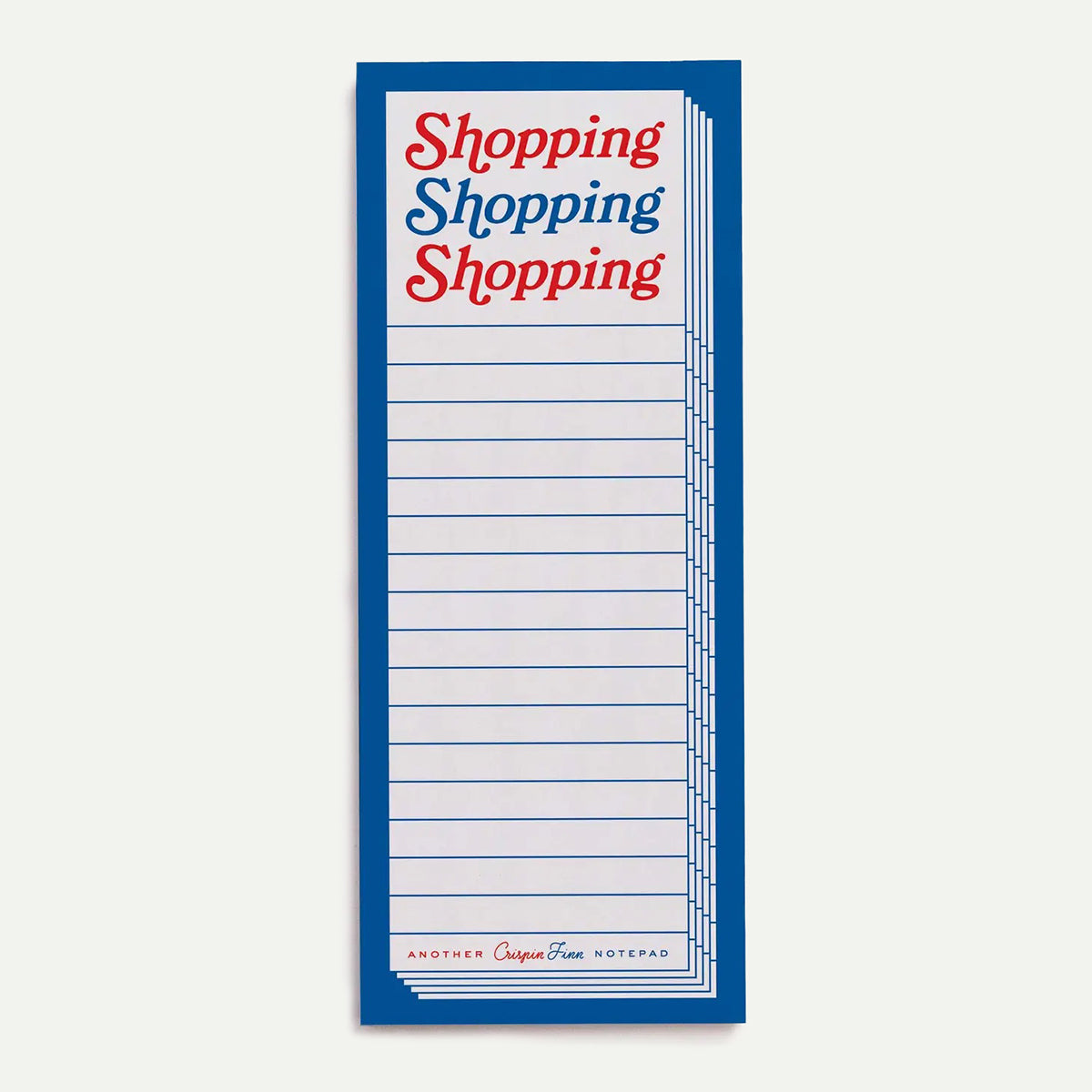 Crispin Finn Shopping Shopping Shopping Note Pad