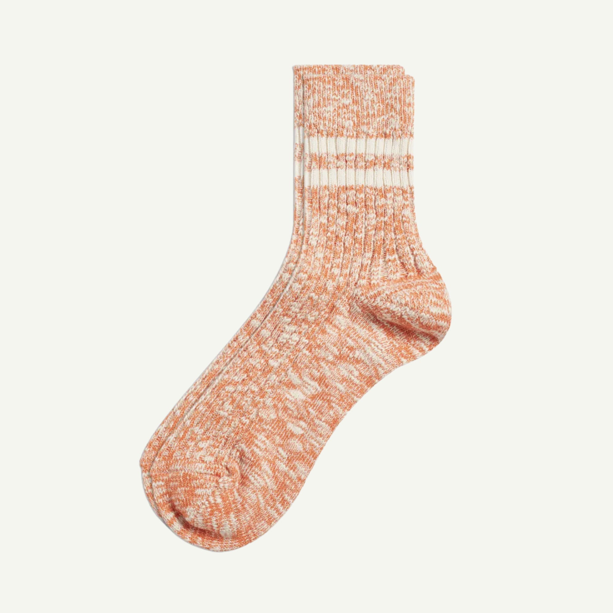 Rototo Pastel Orange Crew Socks