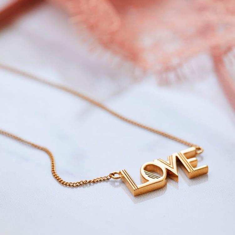 Rachel Jackson Love Gold Necklace