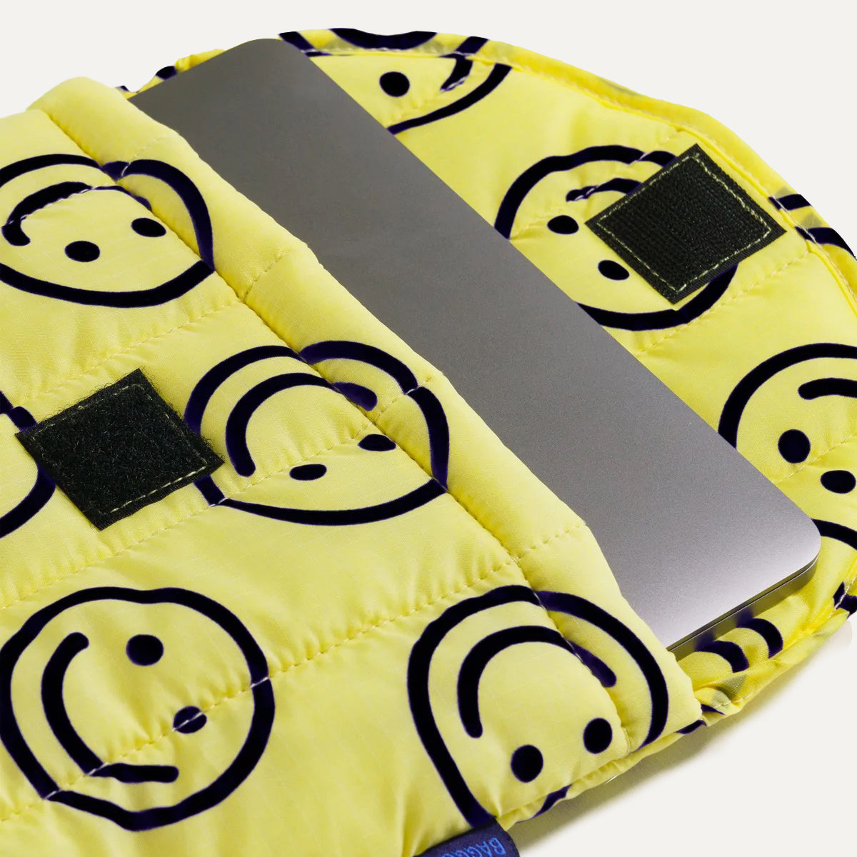 Baggu Yellow Happy Puffy Laptop Sleeve 13"