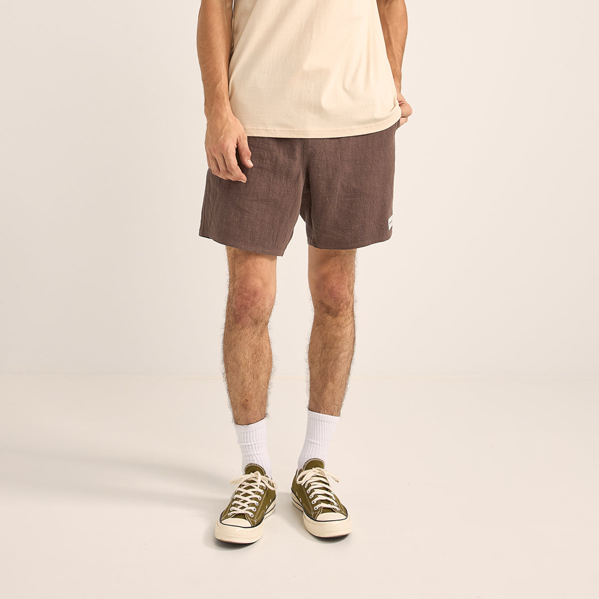 Rhythm Silt Textured Linen Jam Short