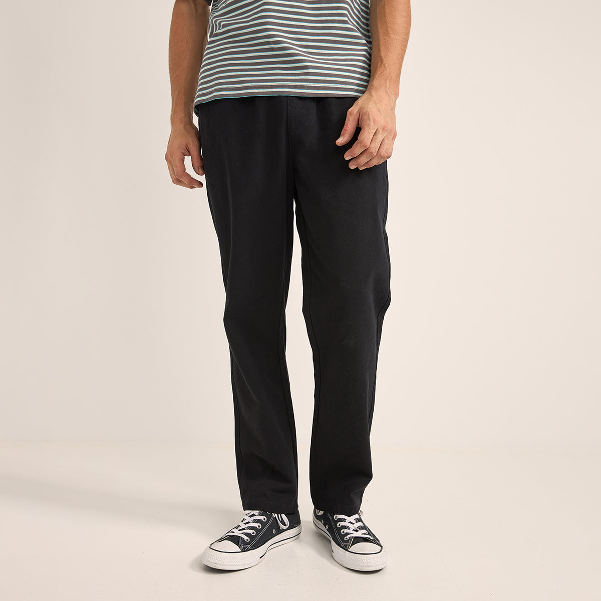 Rhythm Black Brushed Jam Pant