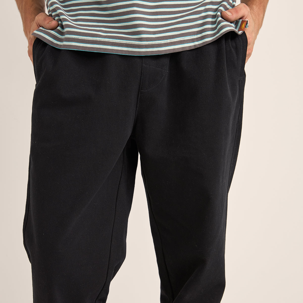 Rhythm Black Brushed Jam Pant
