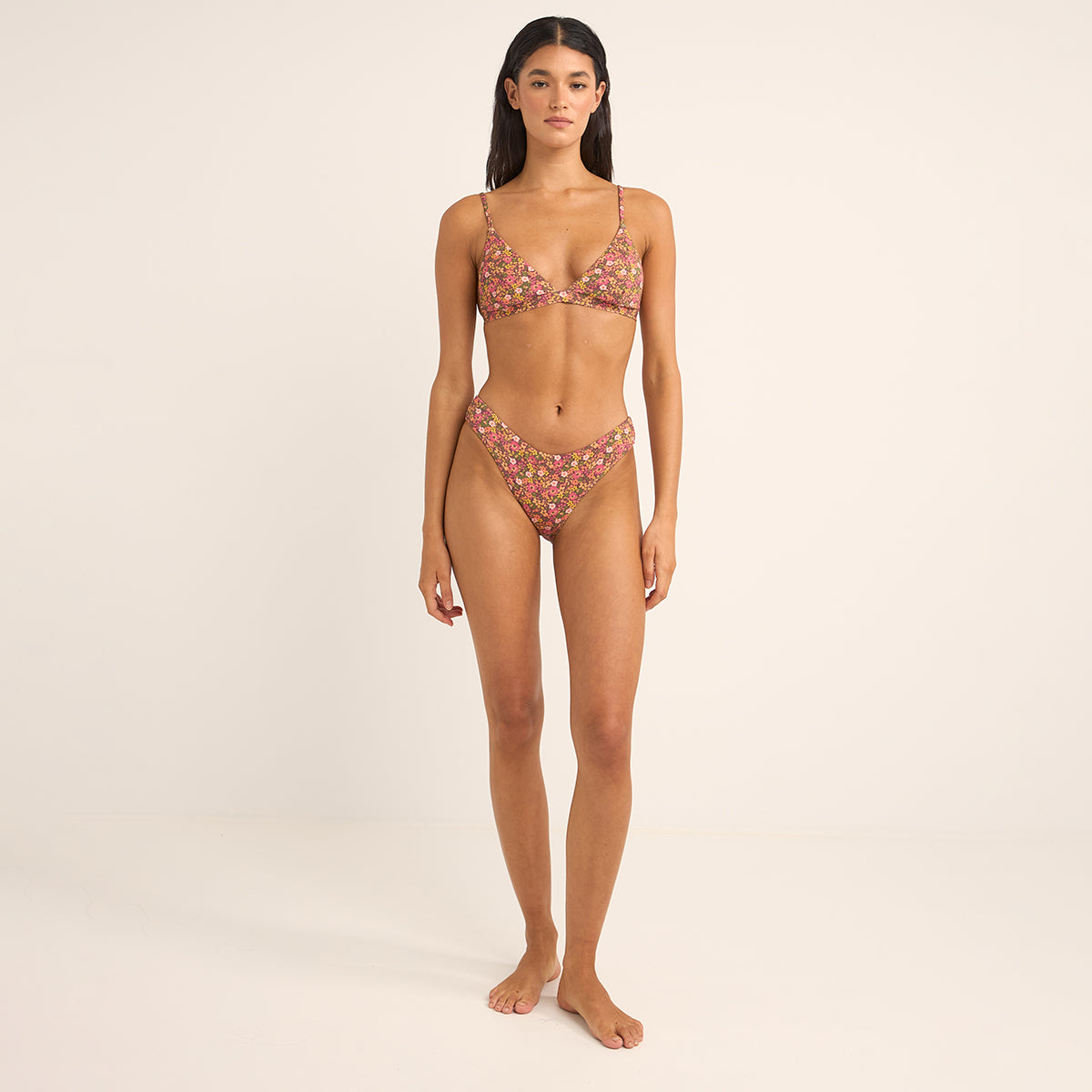 Rhythm Pink Marie Floral Bralette Top