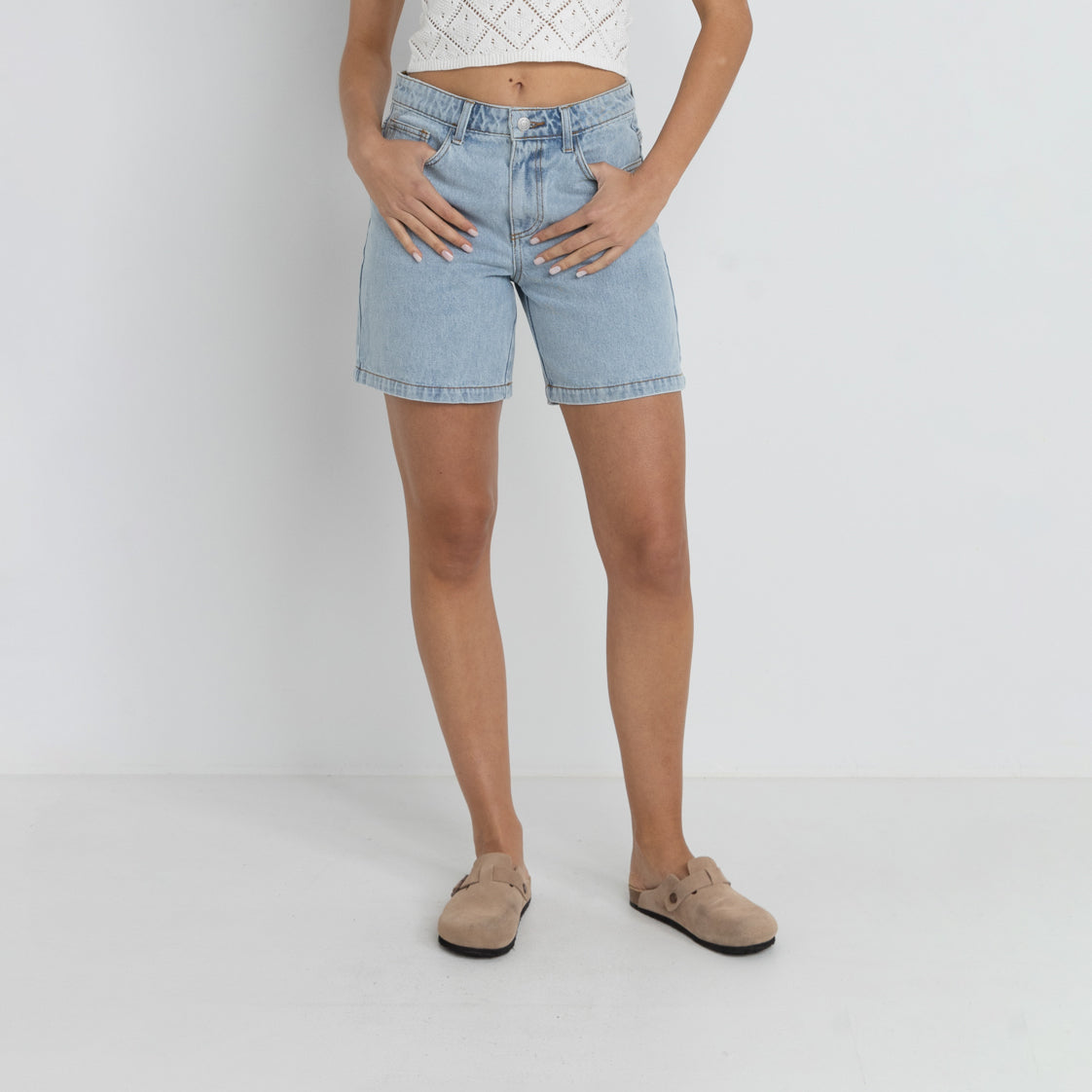 Rhythm Light Blue Bermuda Short Denim Short
