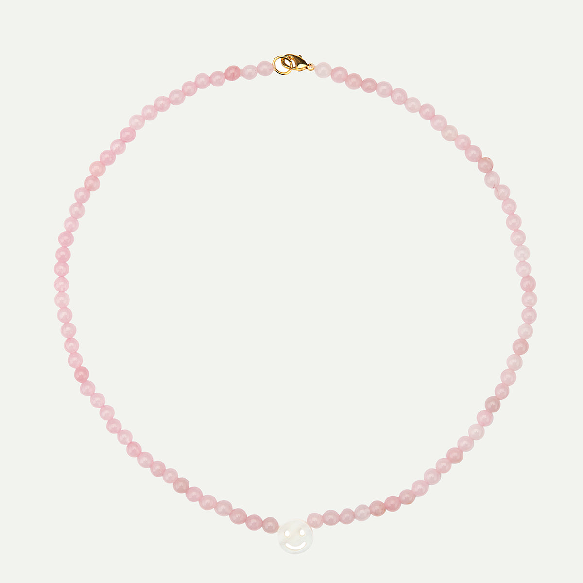 Peachy & Wild Rose Quartz Something to Smile About Necklace