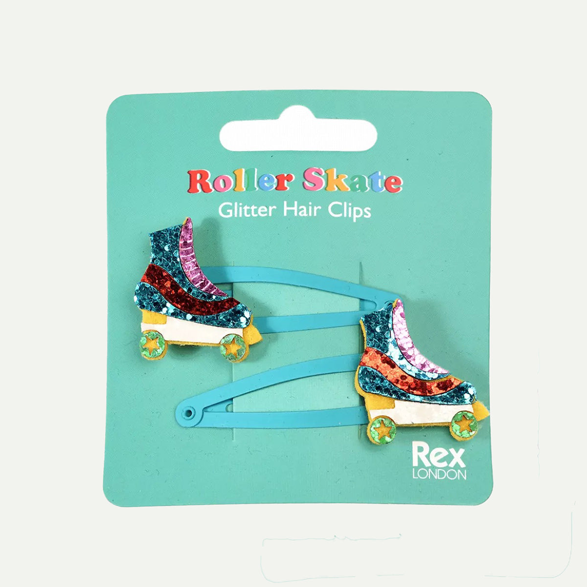 Rex London Rolla Skate Glitter Hair Clips