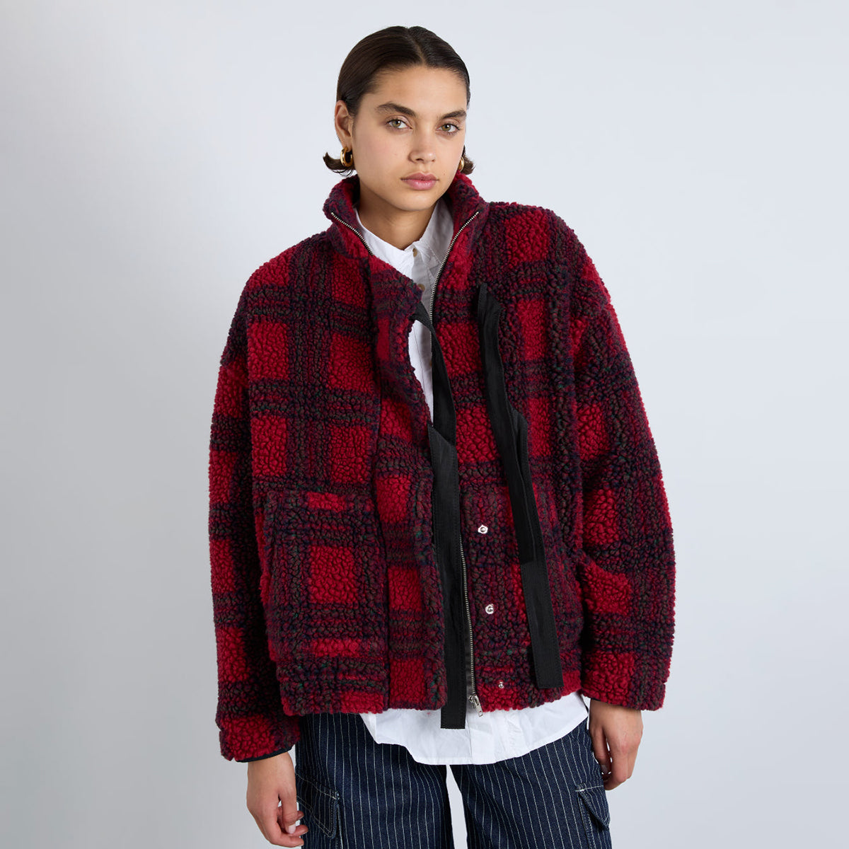 Damson Madder Red Check Ingrid Borg Jacket