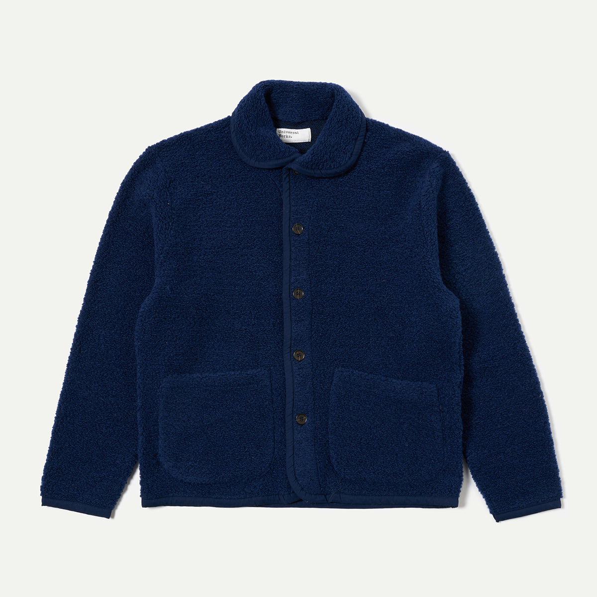 Universal Works Navy Fleece Lancaster Jacket