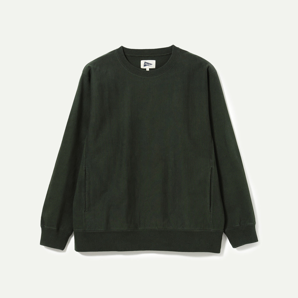 Pilgrim Green Fiore Heavy Jersey Crew