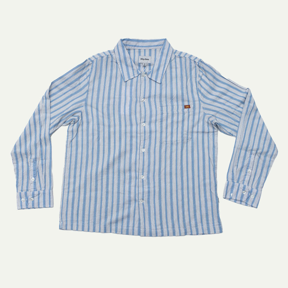 Rhythm Blue Stripe Long Sleeve Shirt