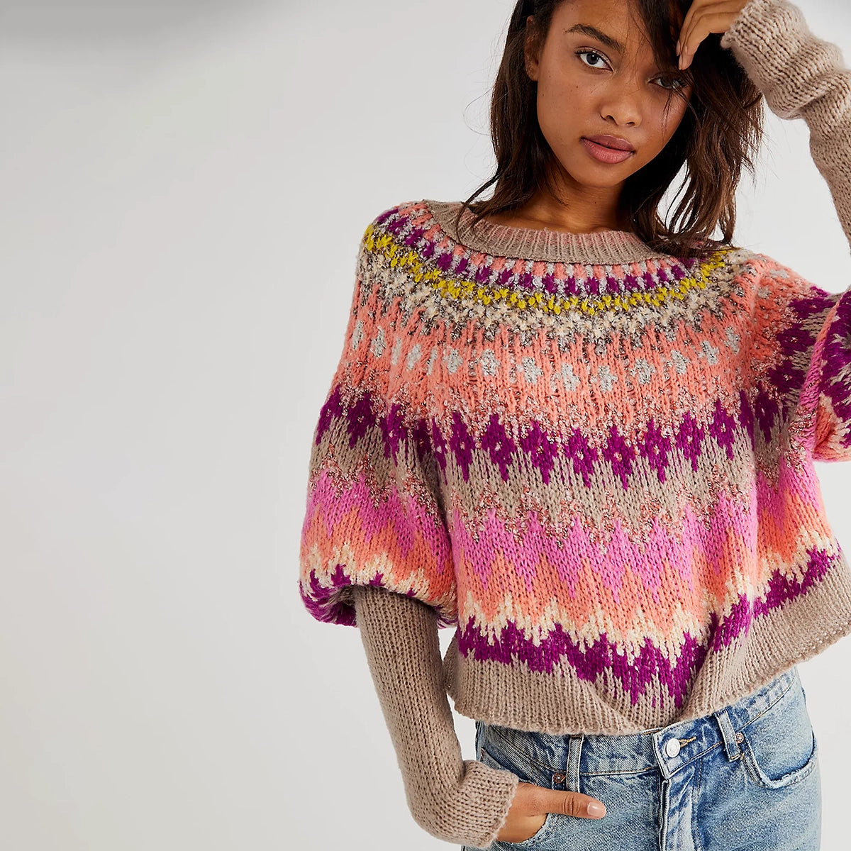 Free People Home For The Holidays Jumper