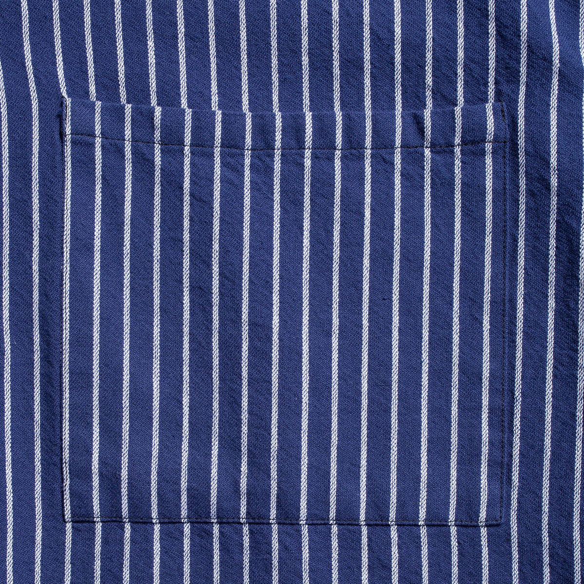 Nudie Berra Striped Blue Worker Shirt