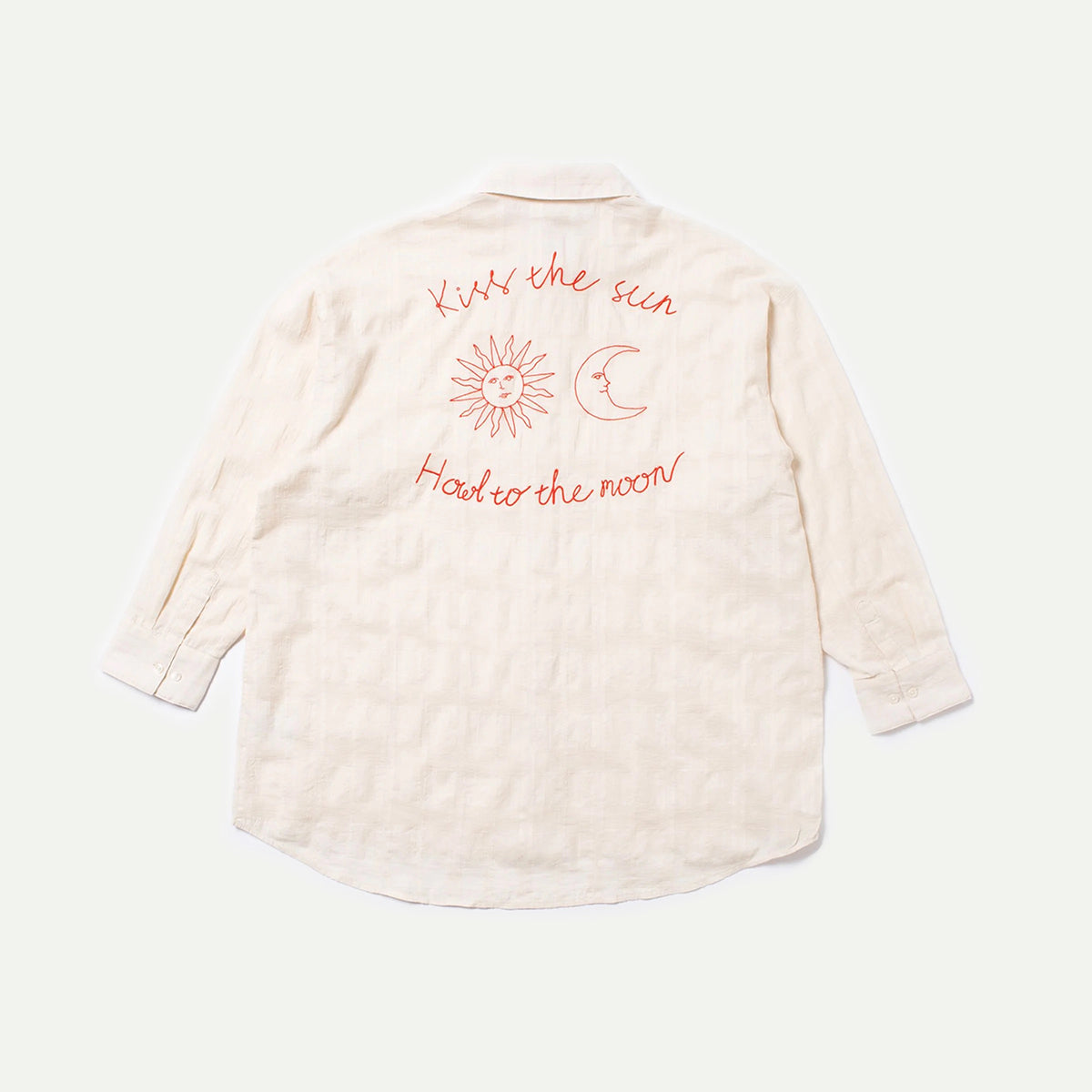 Nudie Monica Off White Embroidery Shirt