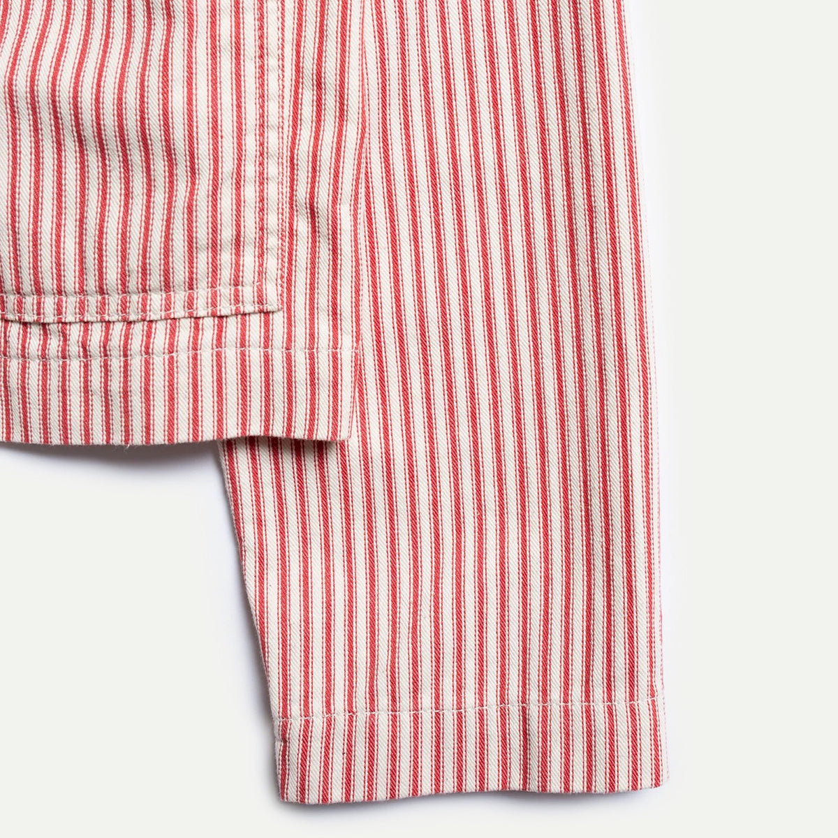 Nudie Jeans Isa Red/White Stripe Denim Shirt