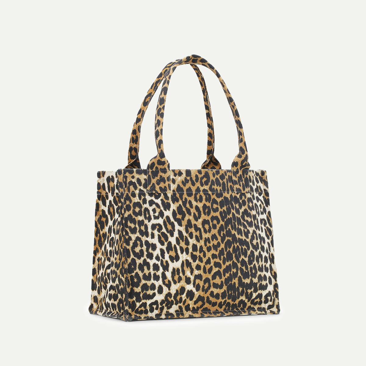 Ganni Leopard Print Small Easy Shopper