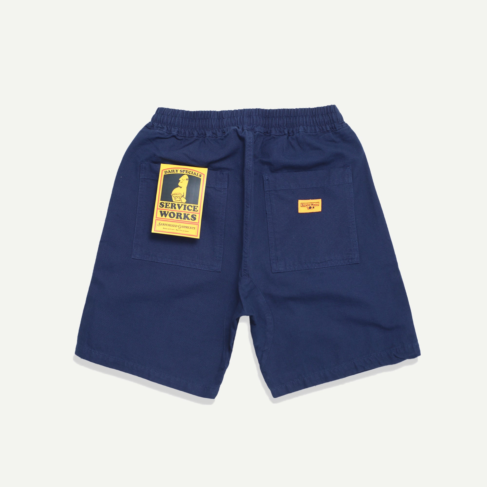 Service Works Navy Canvas Chef Shorts