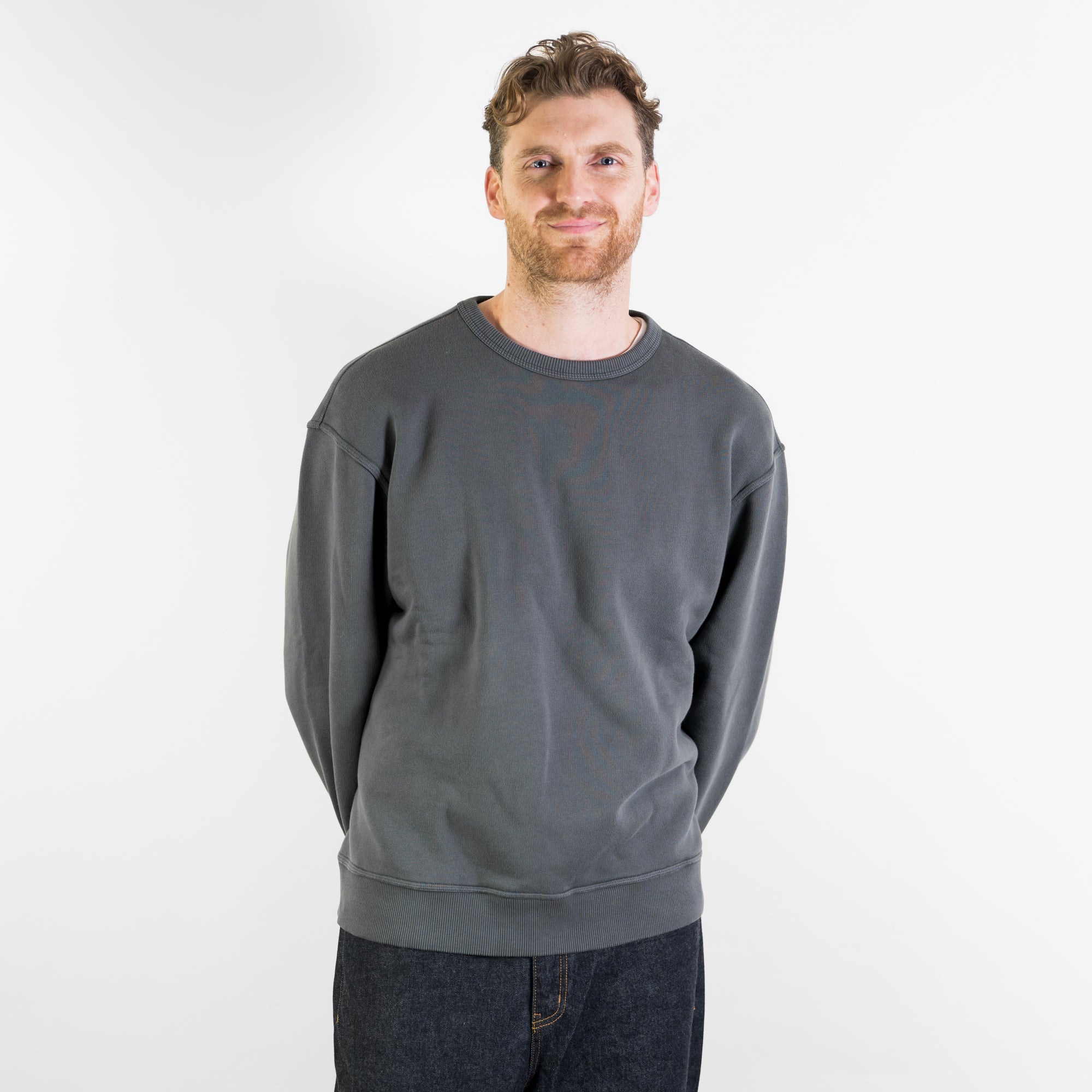 R.Goods Mens Charcoal Jude Sweat