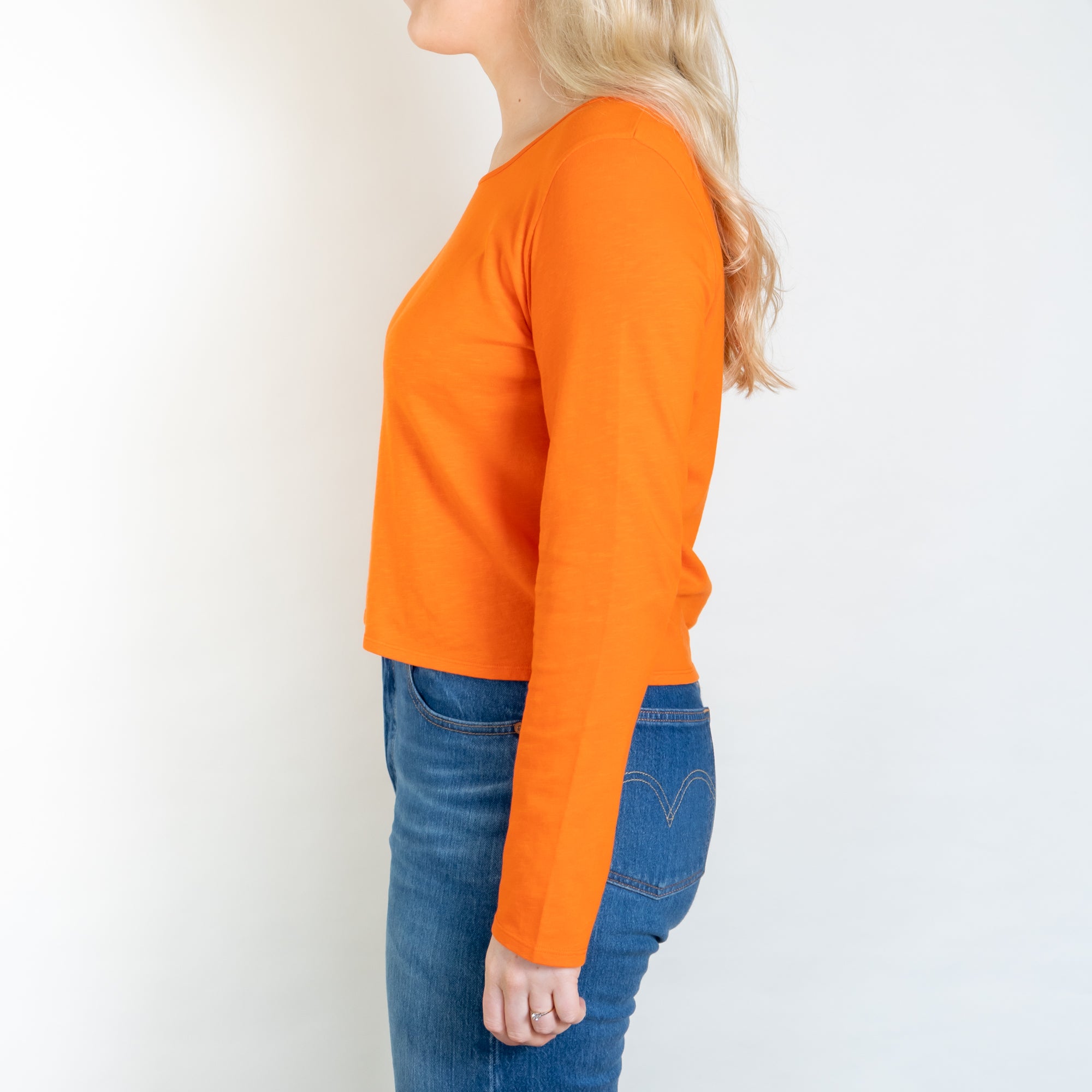 R.Goods Lucy Long Sleeve T-shirt Fiesta Orange