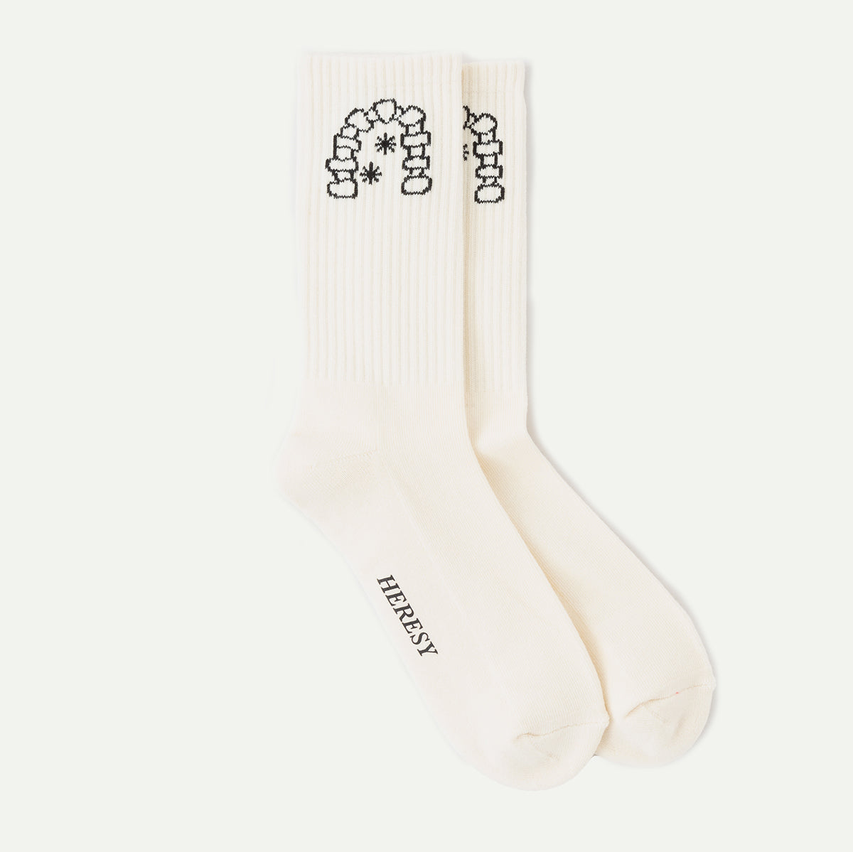 Heresy Ecru Arch Socks