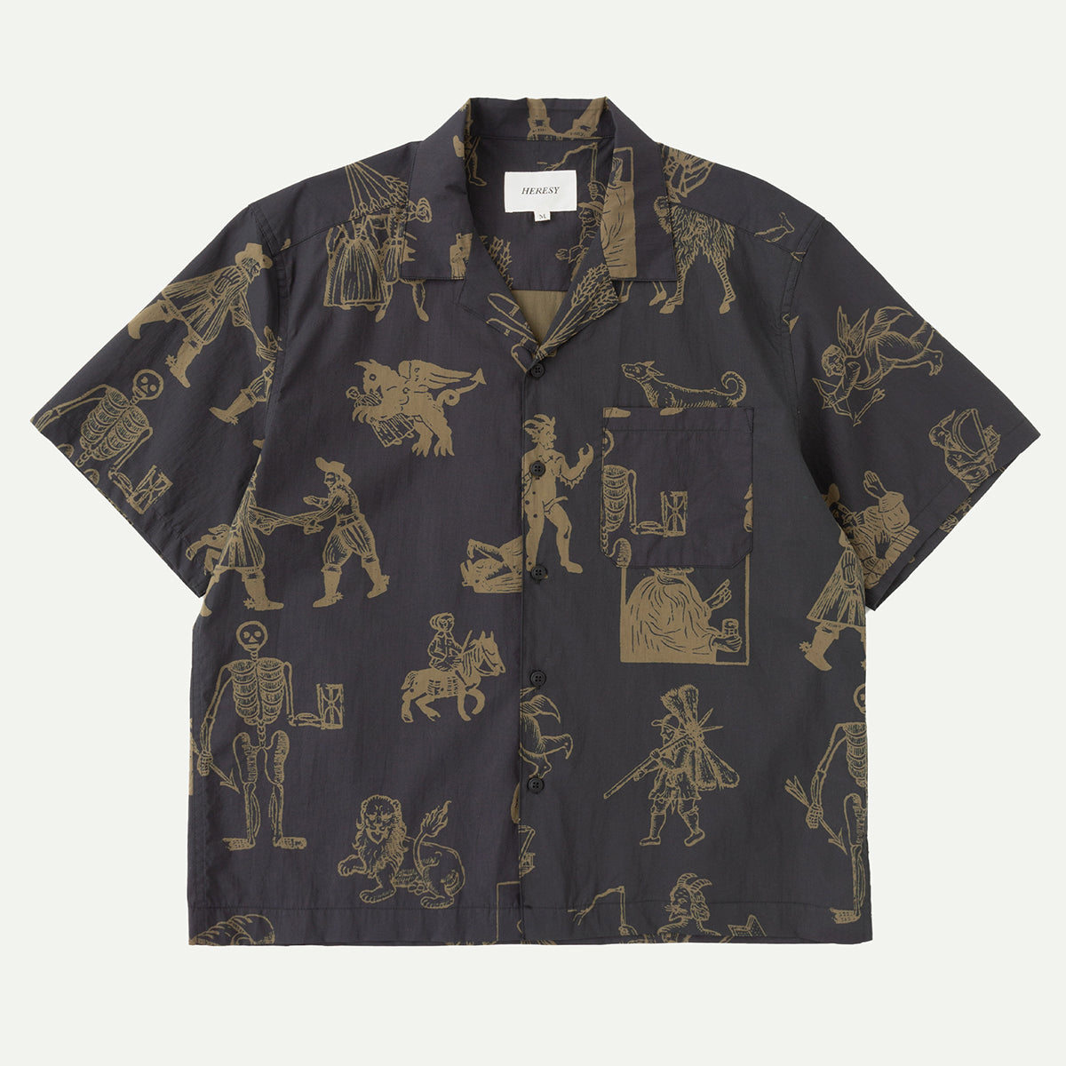 Heresy Black Woodcut Shirt