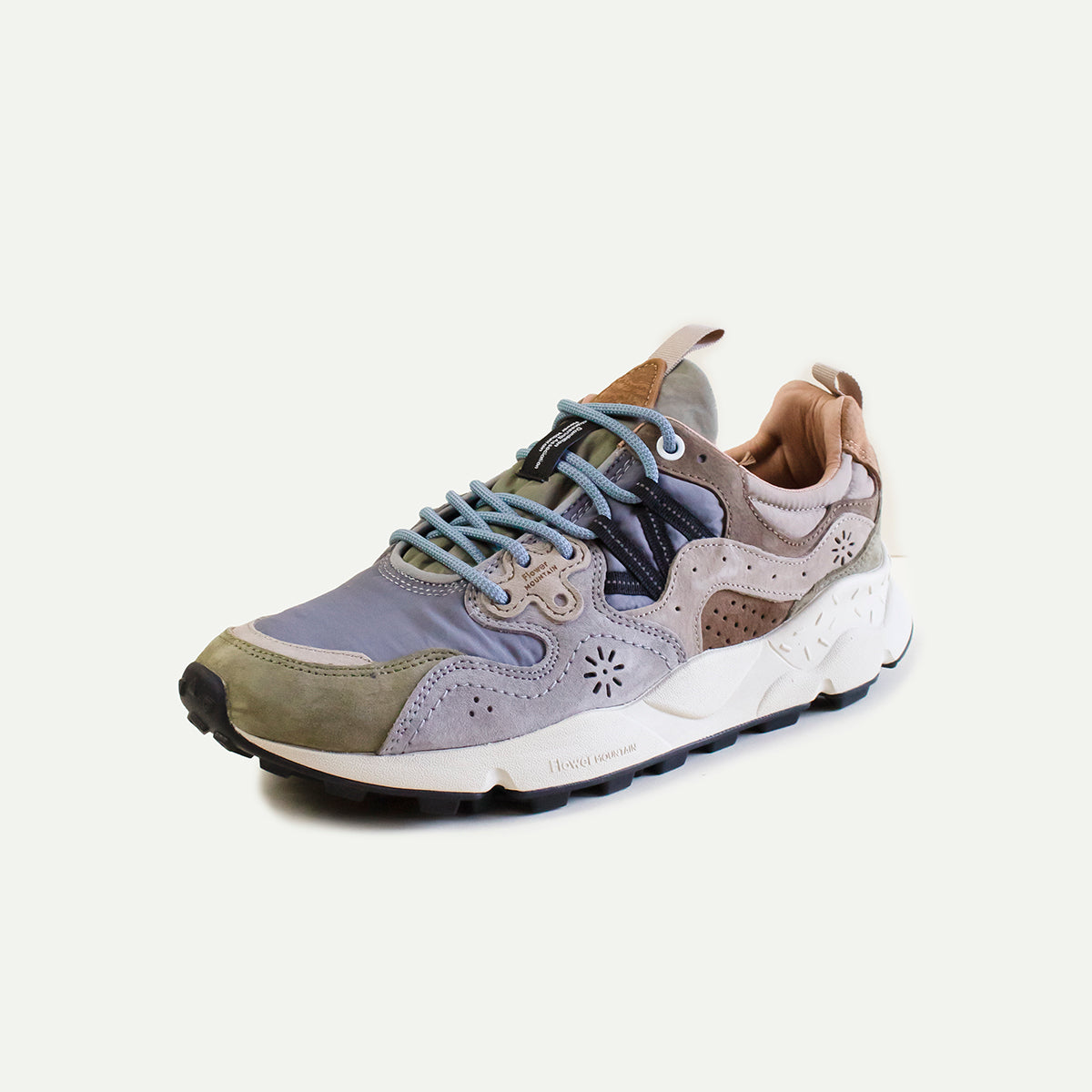 Flower Mountain Militare/Grey/ Light Brown Yamano 3 Men's Trainers