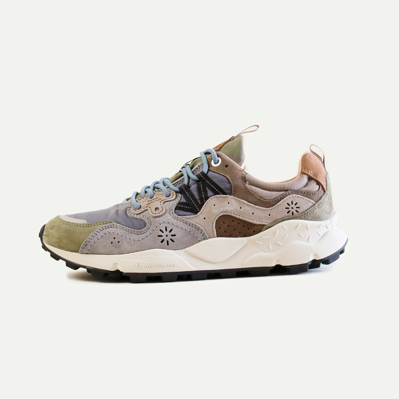 Flower Mountain Militare/Grey/ Light Brown Yamano 3 Men's Trainers