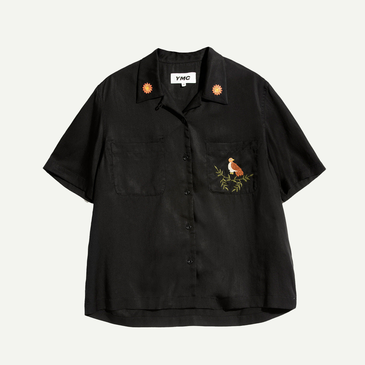 YMC Black Vegas Embroidered Shirt