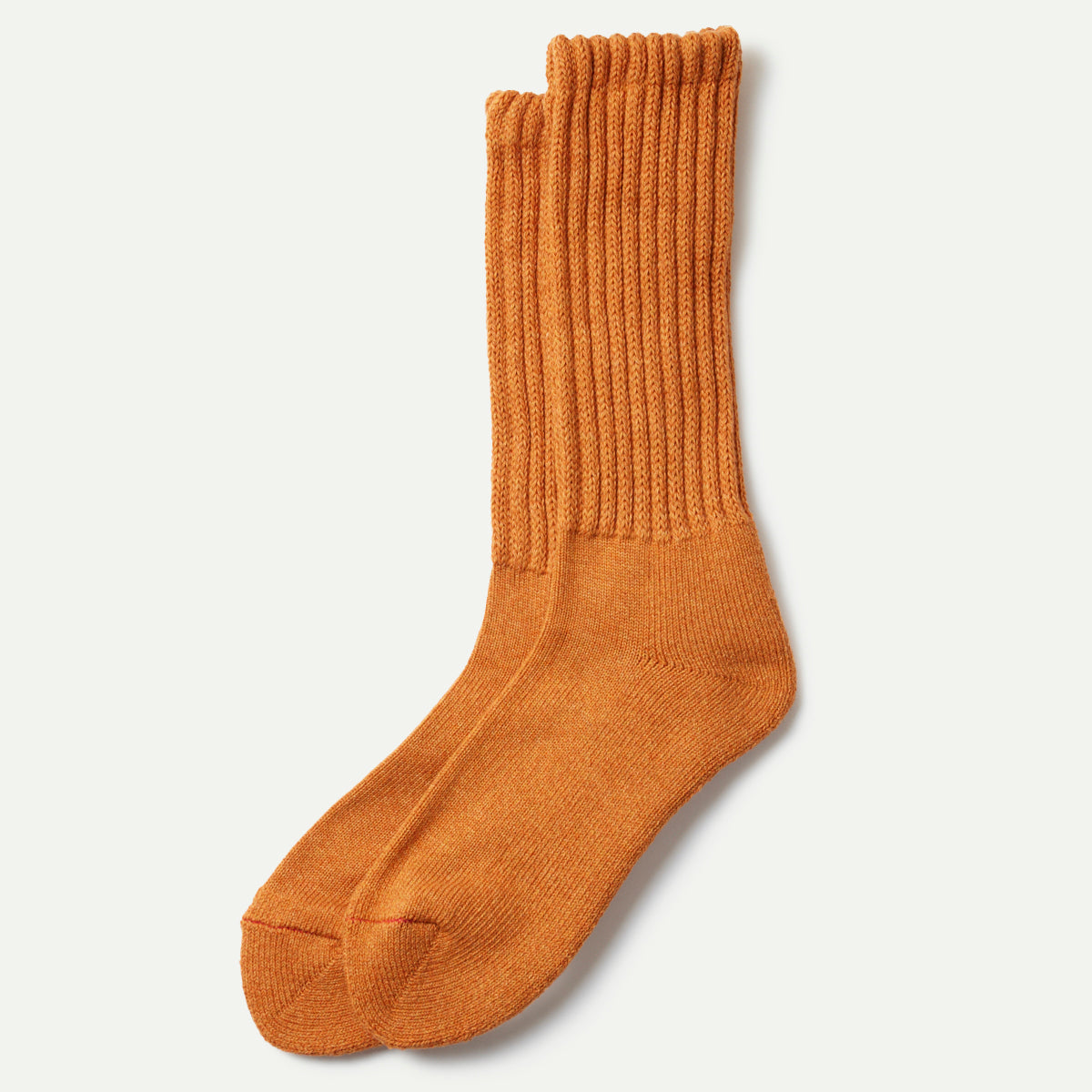 Rototo Orange Mix Loose Pile Crew Socks 