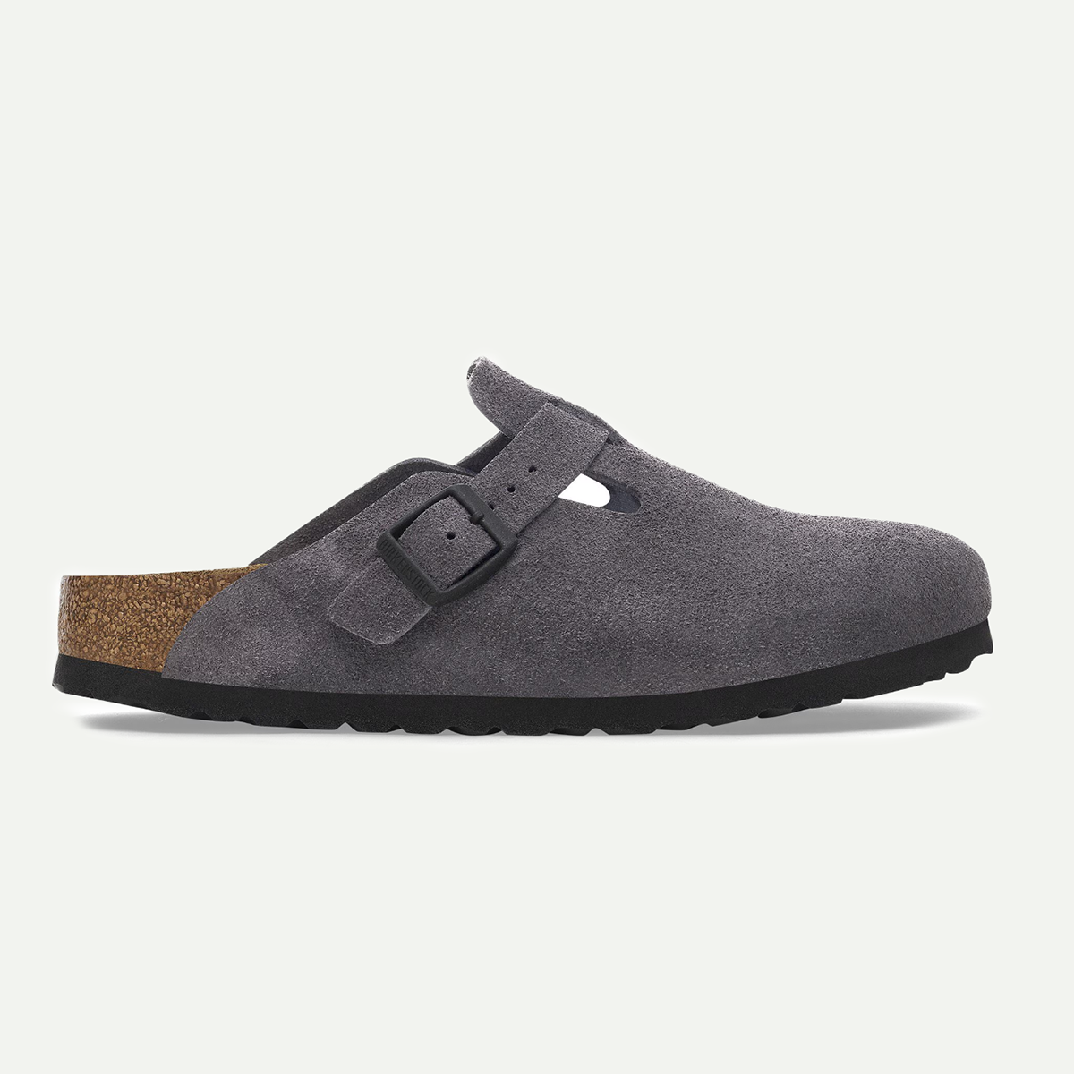 Birkenstock Velvet Grey Boston Sandal