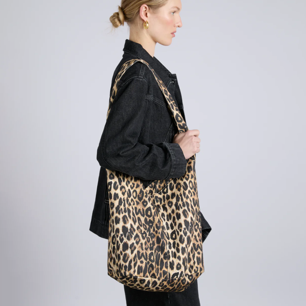 Damson Madder Leopard Cross Body Sling Bag