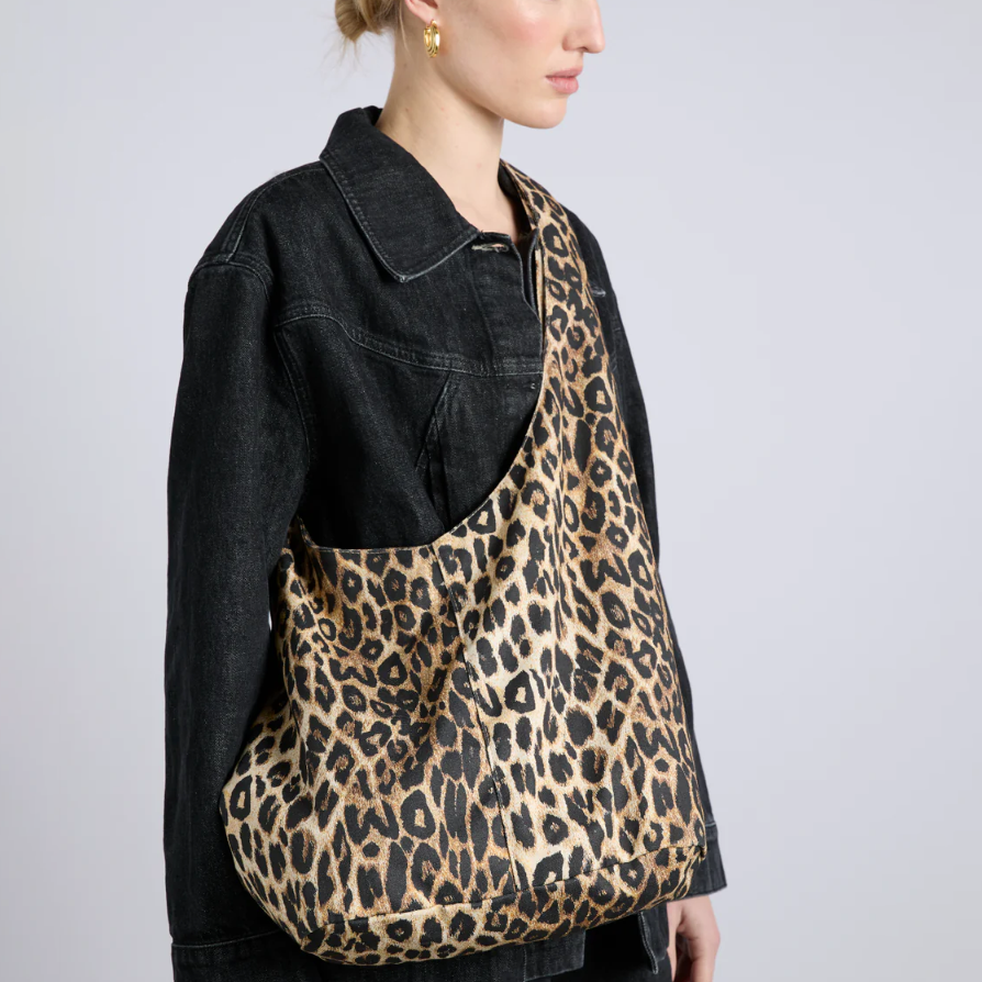 Damson Madder Leopard Cross Body Sling Bag