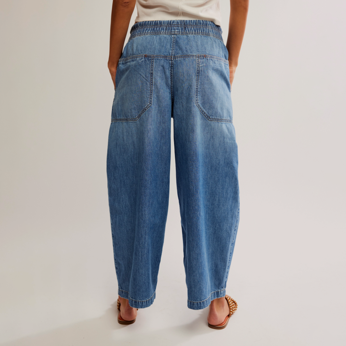 Free People No Problem Easy Peasy Pull On Trouser