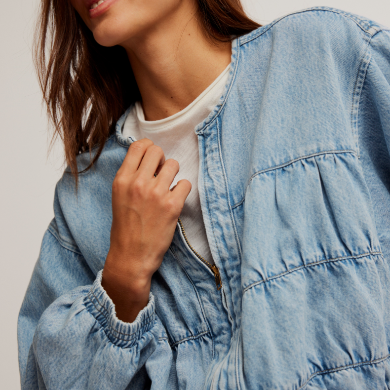 Free People Sunbeam Layla Denim Jacket