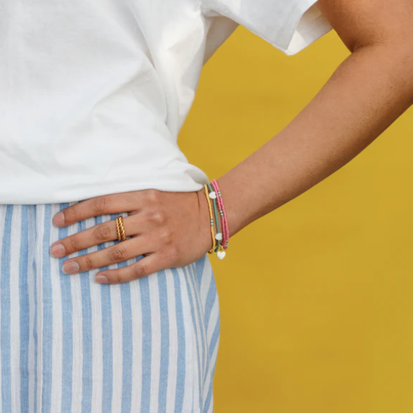 Wanderlust Life Limoncello Lemon Beaded Bracelet