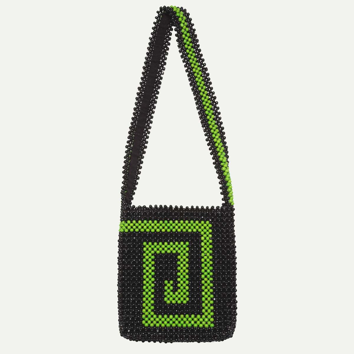 YMC Black and Green Pilgrim Bag