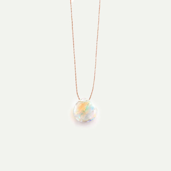 Wanderlust Life Rainbow Quartz Fine Cord Necklace