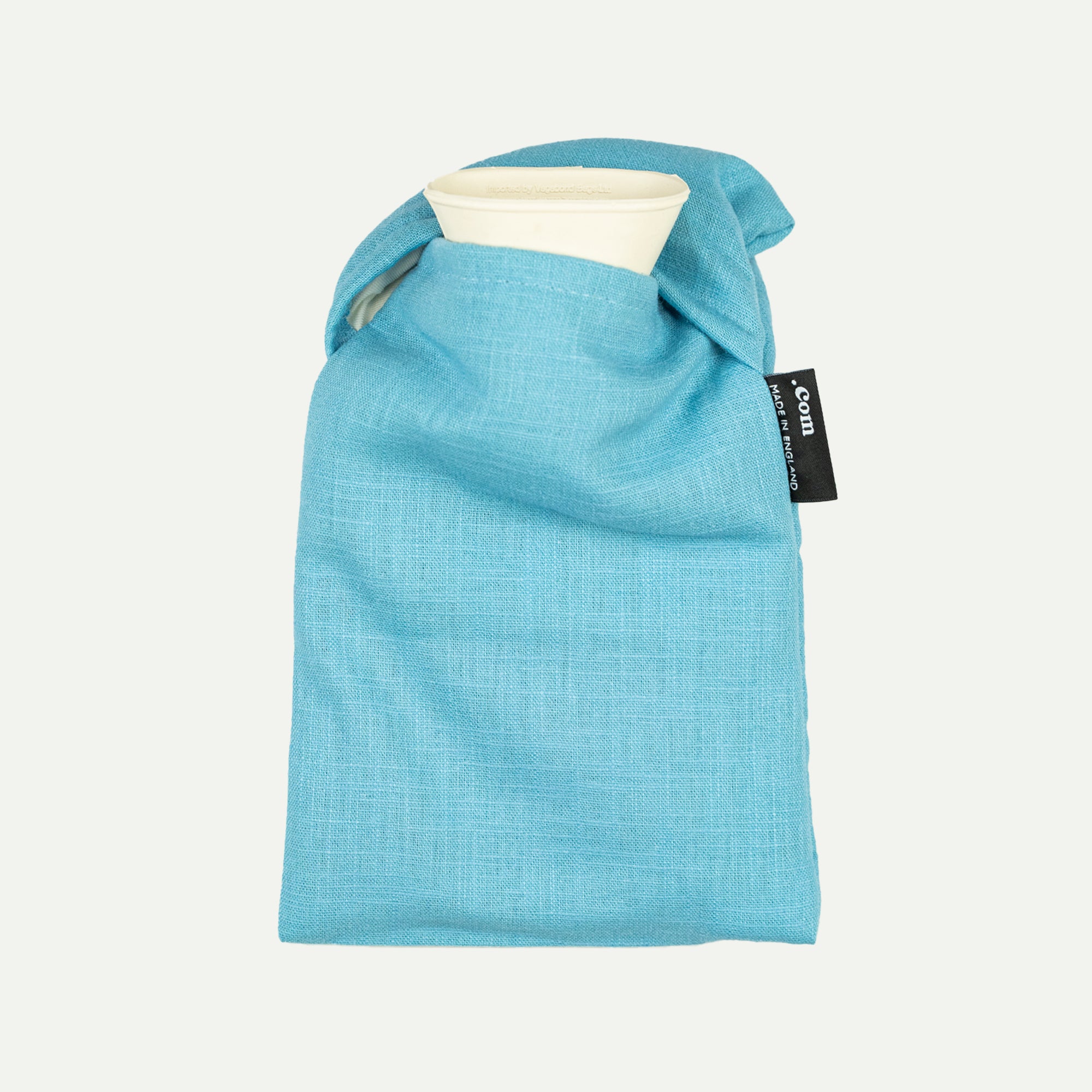 Catherine Colebrook Blue Linen Cute Hot Water Bottle