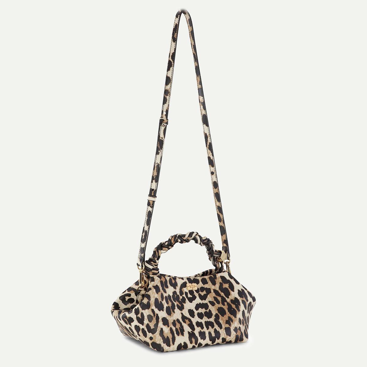 GANNI Leopard Print Small Bou Bag