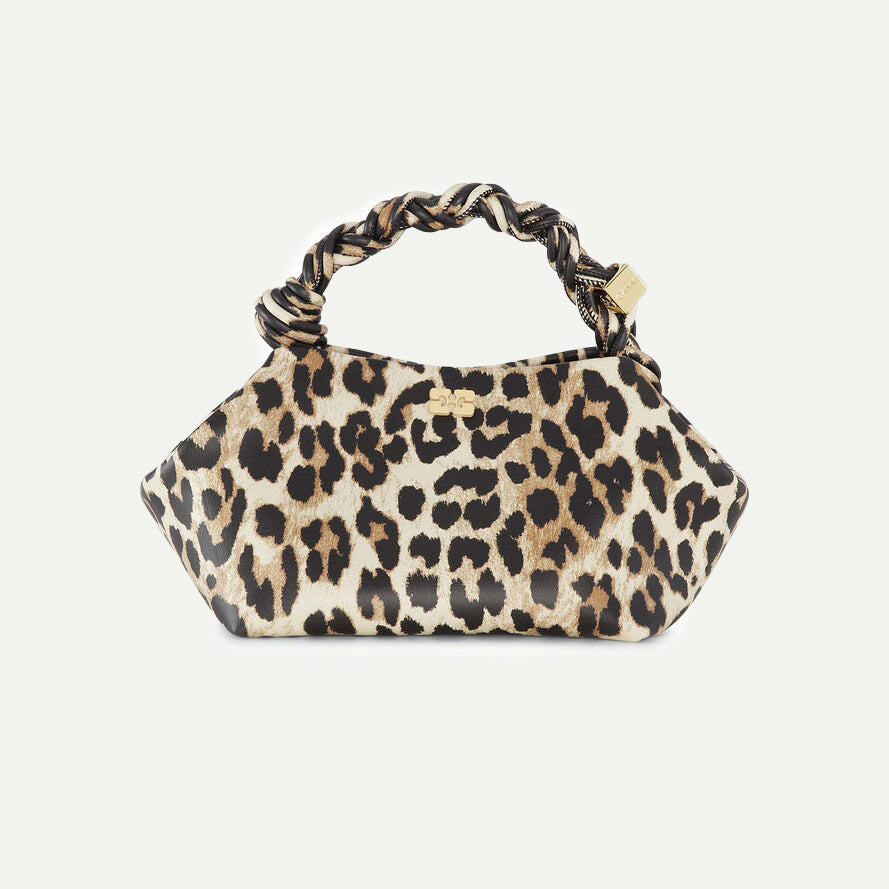 GANNI Leopard Print Small Bou Bag